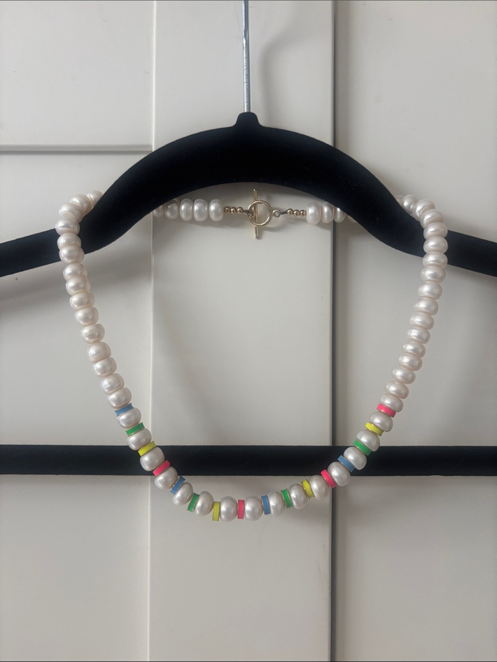 Larissa Loden Freshwater Pearl Necklace with Multicolor Accent Beads